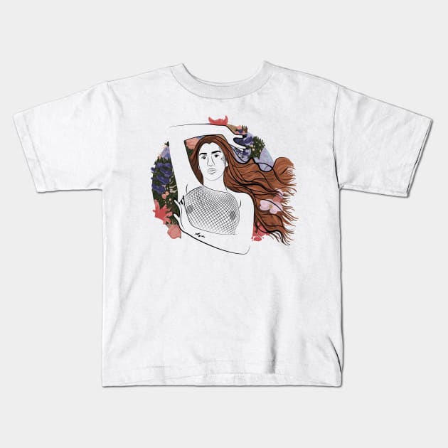 Lauren Jauregui Kids T-Shirt by RafaDiaz